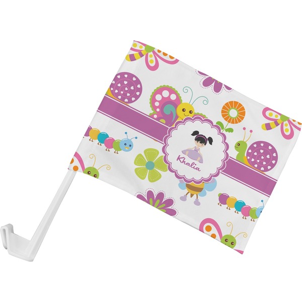 Custom Butterflies Car Flag - Small w/ Name or Text