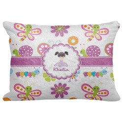 Butterflies Decorative Baby Pillowcase - 16"x12" (Personalized)