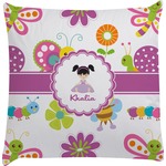 Butterflies Decorative Pillow Case (Personalized)