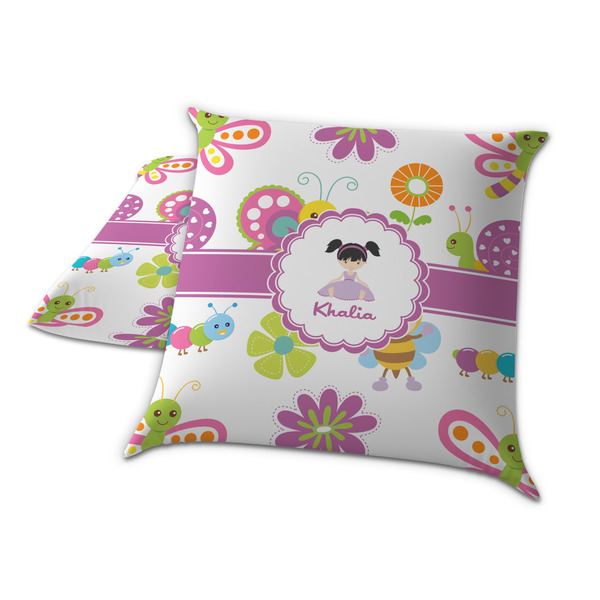 Butterflies Decorative Pillow Case - TWO