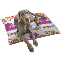 Butterflies Dog Bed - Large w/ Name or Text
