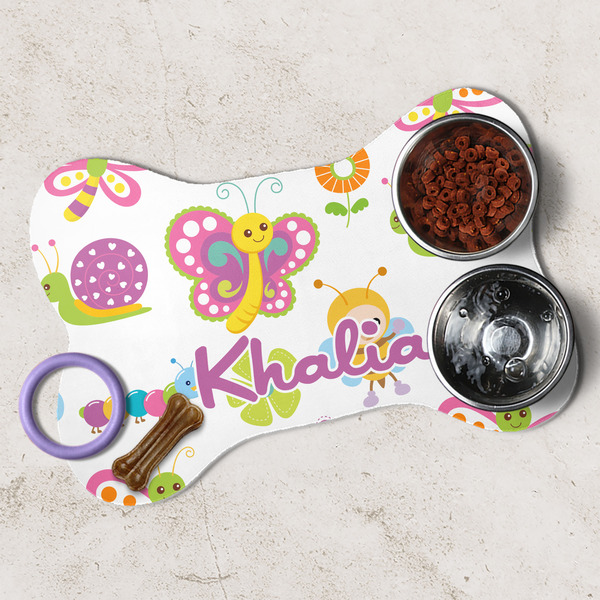 Butterflies Dog Bone Shaped Mat Lifestyle