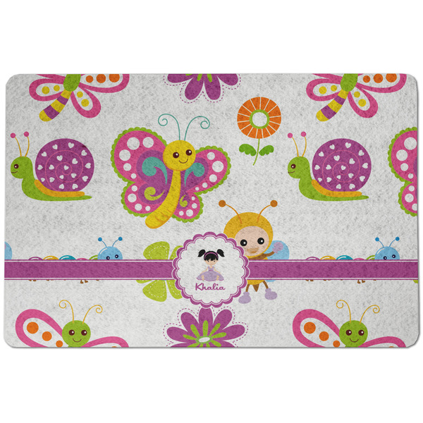 Butterflies Dog Food Mat - Small without bowls