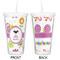 Butterflies Double Wall Tumbler with Straw - Approval