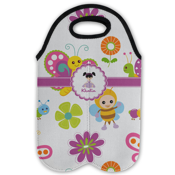 Butterflies Double Wine Tote - Flat (new)