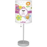 Butterflies 7" Drum Lamp with Shade Linen (Personalized)