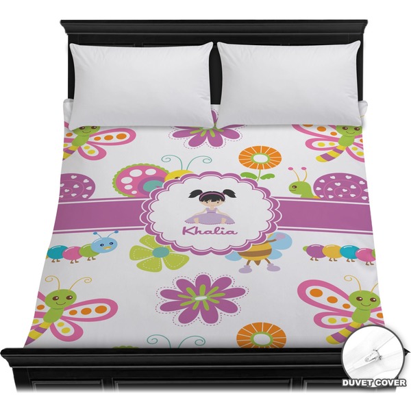 Custom Butterflies Duvet Cover - Full / Queen (Personalized)