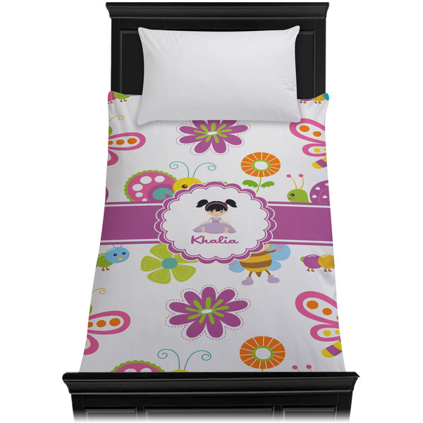 Butterflies Duvet Cover - Twin XL - On Bed - No Prop