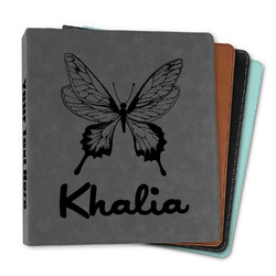 Butterflies Leather Binder - 1" (Personalized)