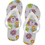 Butterflies Flip Flops - Large (Personalized)
