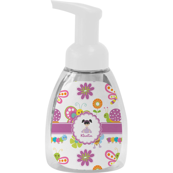 Custom Butterflies Foam Soap Bottle - White (Personalized)