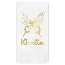Butterflies Guest Napkins - Foil Stamped (Personalized)