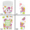 Butterflies French Fry Favor Box - Front & Back View