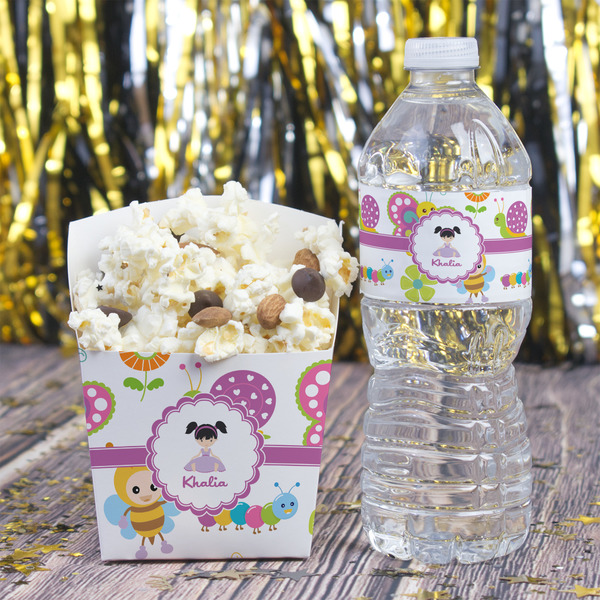 Butterflies French Fry Favor Box - w/ Water Bottle