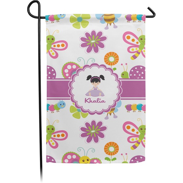 Custom Butterflies Small Garden Flag - Double Sided w/ Name or Text