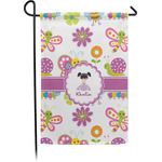 Butterflies Small Garden Flag - Single Sided w/ Name or Text