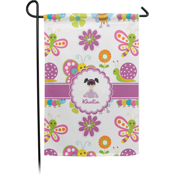 Custom Butterflies Small Garden Flag - Single Sided w/ Name or Text