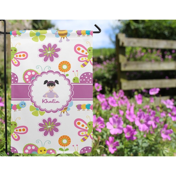 Butterflies Garden Flag - Outside In Flowers