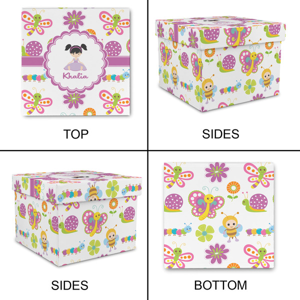 Butterflies Gift Boxes with Lid - Canvas Wrapped - Large - Approval