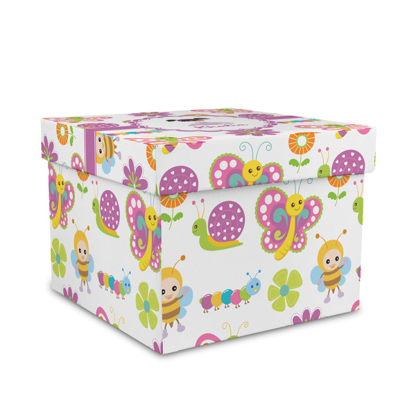 Custom Butterflies Gift Box with Lid - Canvas Wrapped - Medium (Personalized)