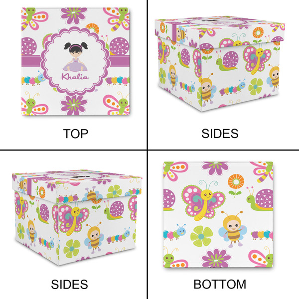 Butterflies Gift Boxes with Lid - Canvas Wrapped - Small - Approval