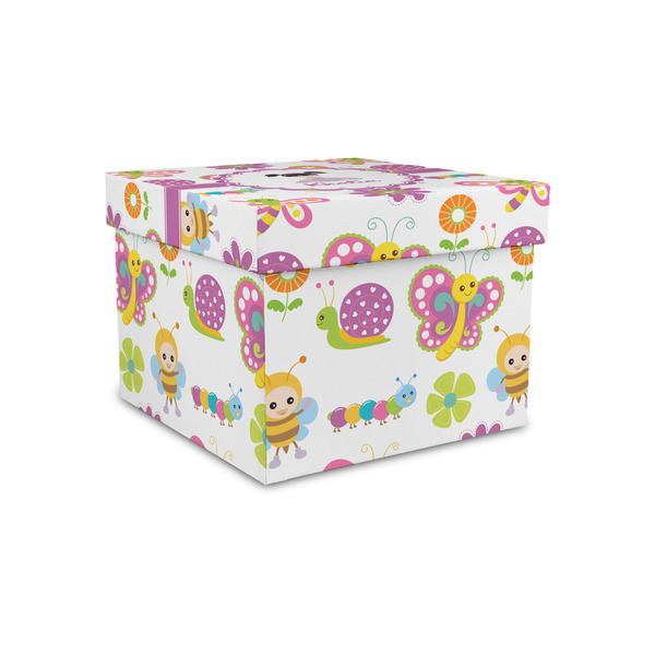 Custom Butterflies Gift Box with Lid - Canvas Wrapped - Small (Personalized)