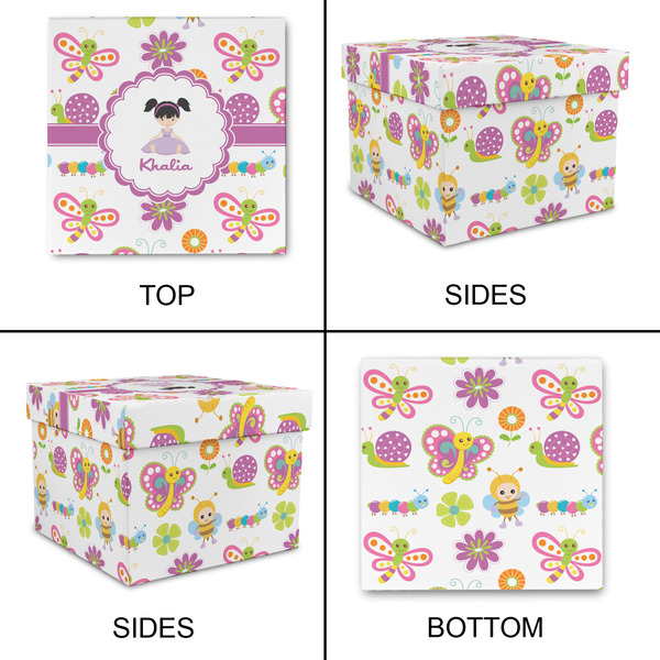 Butterflies Gift Boxes with Lid - Canvas Wrapped - X-Large - Approval