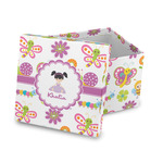 Butterflies Gift Box with Lid - Canvas Wrapped (Personalized)