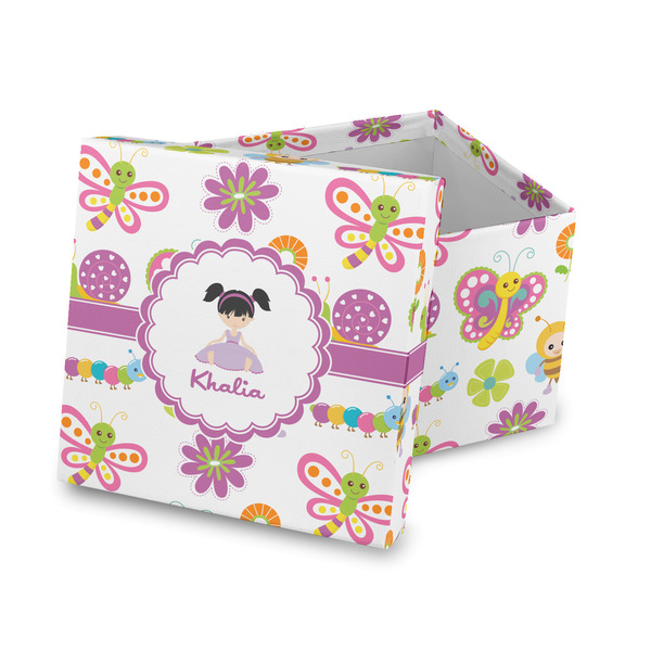 Custom Butterflies Gift Box with Lid - Canvas Wrapped (Personalized)