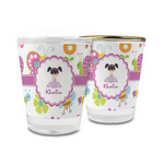 Butterflies Glass Shot Glass - 1.5 oz (Personalized)