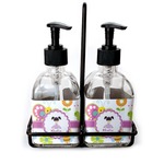 Butterflies Glass Soap & Lotion Bottle Set (Personalized)