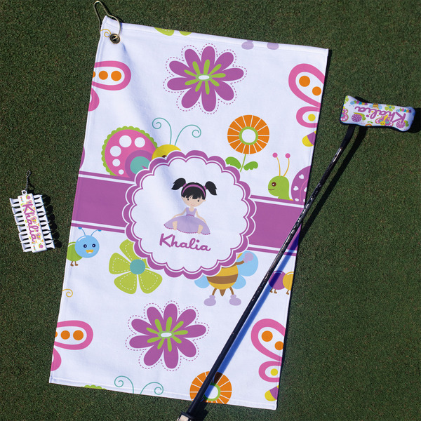 Custom Butterflies Golf Towel Gift Set (Personalized)