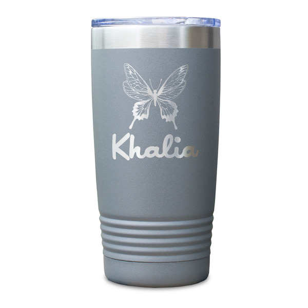 Butterflies Gray Polar Camel Tumbler - 20oz - Single Sided - Approval