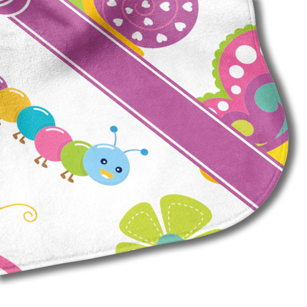 Butterflies Hooded Baby Towel- Detail Corner