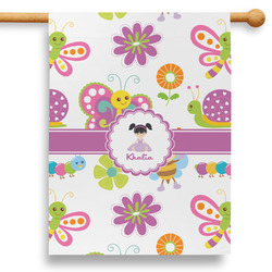 Butterflies 28" House Flag - Double Sided (Personalized)