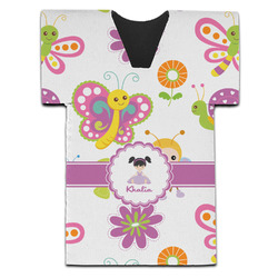 Butterflies Jersey Bottle Cooler (Personalized)