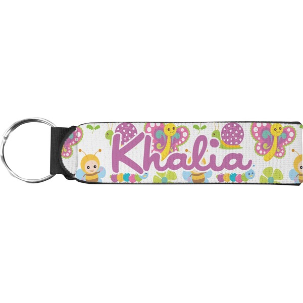 Custom Butterflies Neoprene Keychain Fob (Personalized)
