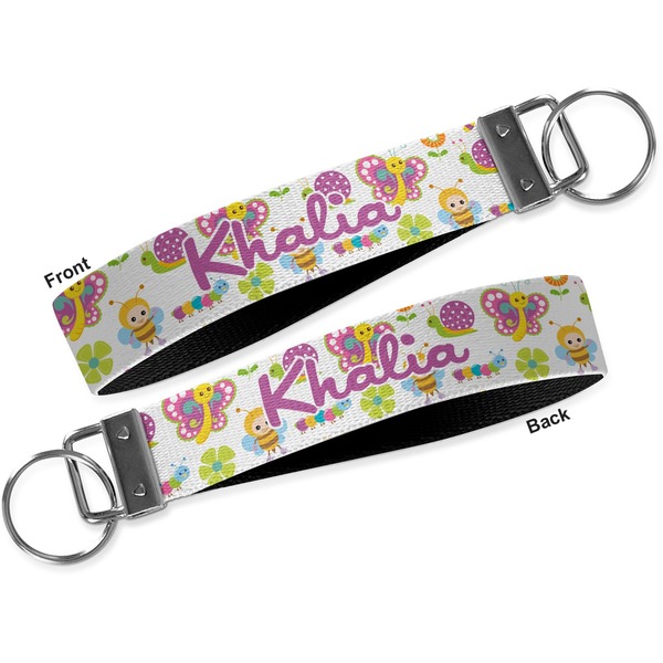 Butterflies Key-chain - Metal and Nylon - Front and Back