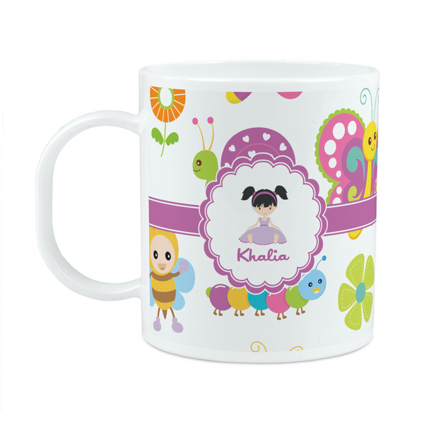 Custom Butterflies Plastic Kids Mug (Personalized)