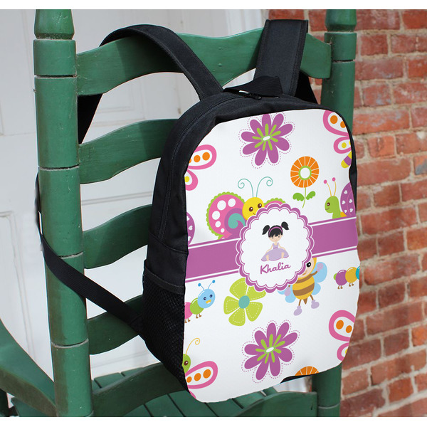 Butterflies Kids Backpack - In Context