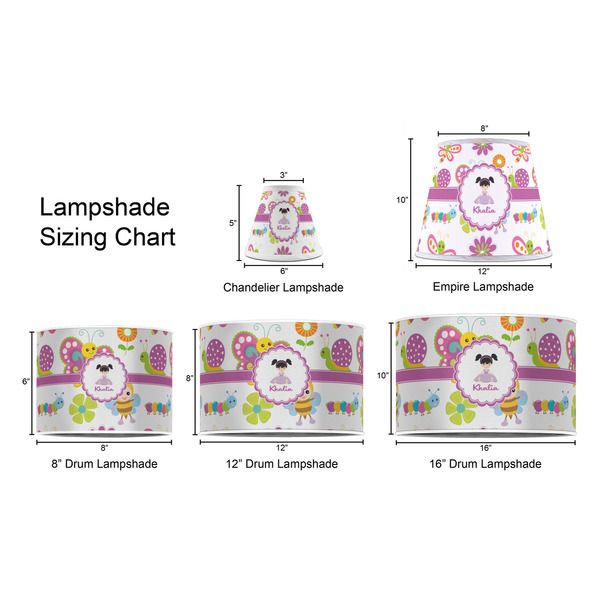 Butterflies Lampshade Sizing Chart