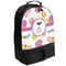 Butterflies Large Backpack - Black - Angled View