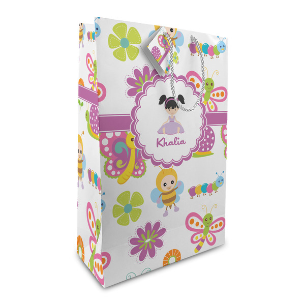 Custom Butterflies Large Gift Bag (Personalized)