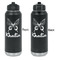 Butterflies Laser Engraved Water Bottles - Front & Back Engraving - Front & Back View