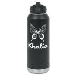Butterflies Water Bottles - Laser Engraved - Front & Back (Personalized)