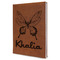 Butterflies Leather Sketchbook - Large - Single Sided (Personalized)
