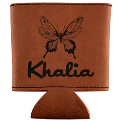 Butterflies Leatherette Can Sleeve (Personalized)
