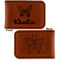 Butterflies Leatherette Magnetic Money Clip - Front and Back