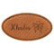 Butterflies Leatherette Oval Name Badge with Magnet (Personalized)