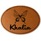 Butterflies Faux Leather Iron On Patch - Oval (Personalized)